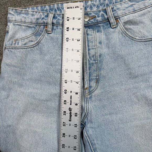 Rolla's Classic Straight Regular Fit Denim Jeans Light Wash Distressed Size  27 - Picture 6 of 8